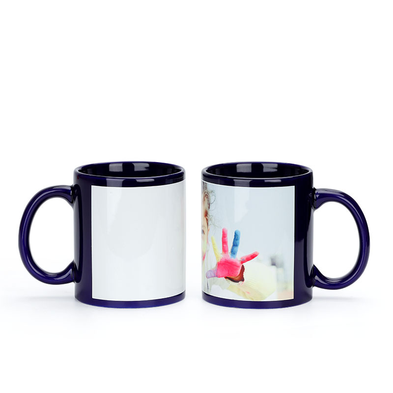 Black Cup DIY LOGO Ceramic 350 - đánh giá và giá Sublimation Mug White