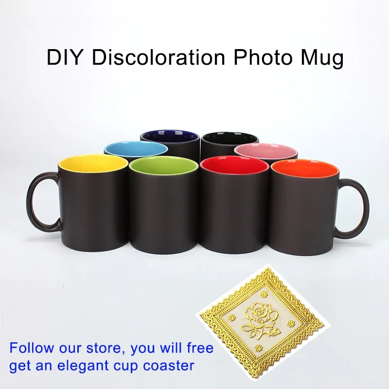 Hình Thủ Đen Cốc Ma Thuật Đổi  - đánh giá và giá Sublimation Mug White