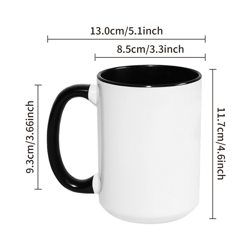 450ML 15 oz Big Cup DIY Custom - đánh giá và giá Sublimation Mug White