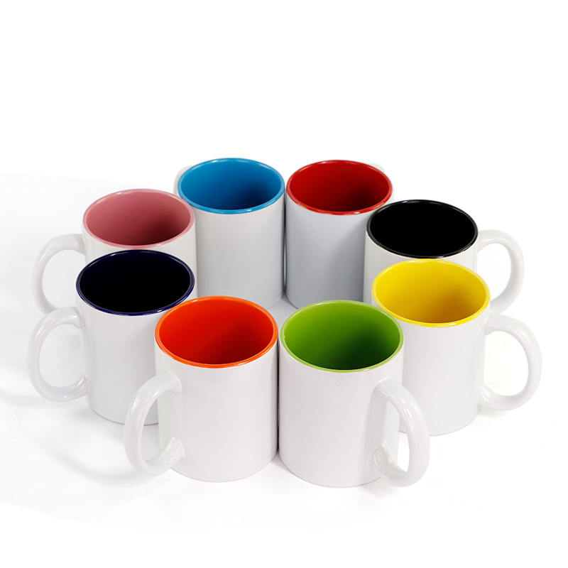 350ML Màu Bên Trong Cốc Sứ Cốc - đánh giá và giá Sublimation Mug White